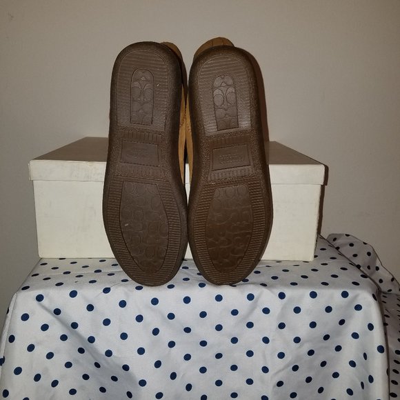 COACH BOOTS SIZE 8.5 - CAMEL COLOR SUEDE - NEW - Picture 5 of 5